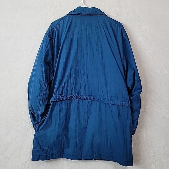 VTG London Fog Mens Blue Winter Coat Size Medium Oversized W Lining *Read* - Picture 2 of 16